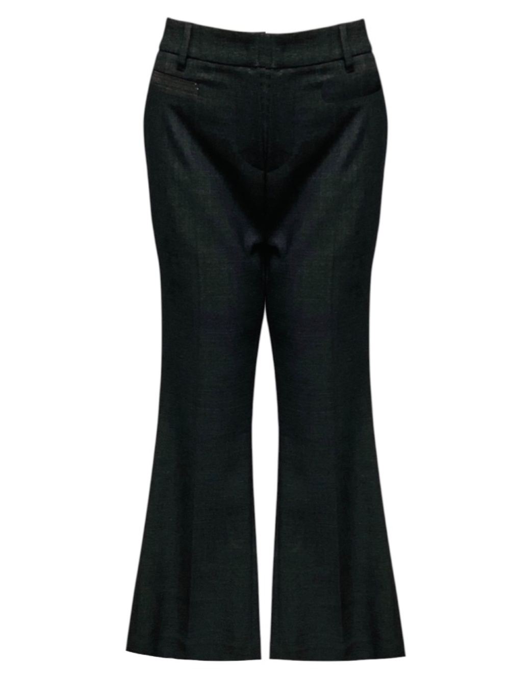 BRUNELLO CUCINELLI CHARCOAL GREY WOOL TROUSERS WITH MONILI